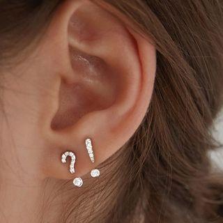Non-matching Rhinestone Punctuation Ear Jacket