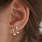 Non-matching Rhinestone Punctuation Ear Jacket
