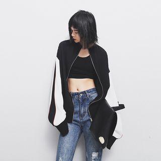 Reversible Color-block Jacket