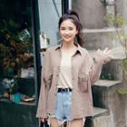 Dual-pocket Snap-button Shirt