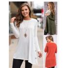Button Detail Long-sleeve Tunic