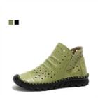 Genuine Leather Perforate Casual Shoes