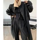 Belted Coated Mac Coat Black - One Size