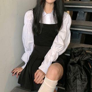 Plain Shirt / Camisole / Mini Skirt