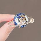 Planet Brooch Ly2490 - Blue - One Size