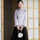 Traditional Chinese Long-sleeve Tasselled Top / Skirt / Set