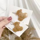 Bear Hair Clip Brown - One Size