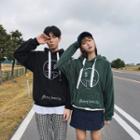 Couple Matching Smiley Face Embroidered Hoodie