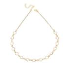 Faux Crystal Choker Gold - One Size