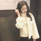 Plain Sweatshirt With Scarf