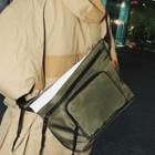 Paneled Nylon Crossbody Bag