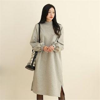Mock-neck Sweatshirt Dress