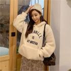 Letter Embroidery Dumble Hoodie
