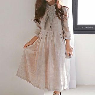 Family Matching Long-sleeve Plain Dress