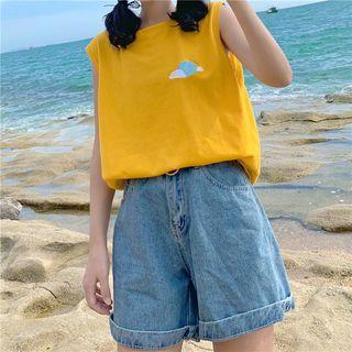 Printed Sleeveless Tank Top