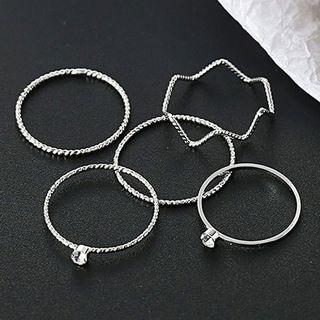 Set: Rhinestone Ring (assorted Designs)