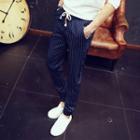Pinstriped Jogger Pants