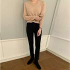 Fleece-line Slim-fit Pants