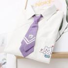 Set: Bear Embroidered Shirt + Tie
