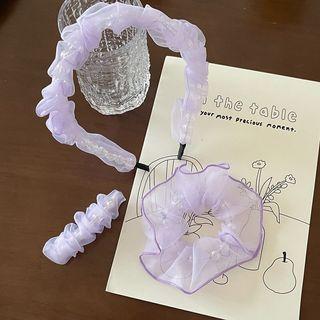 Mesh Faux Pearl Hair Clip / Hair Tie / Headband