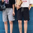 Couple Matching Drawstring-waist Shorts