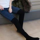 Low-rise Brushed-fleece Lined Skinny Jeans