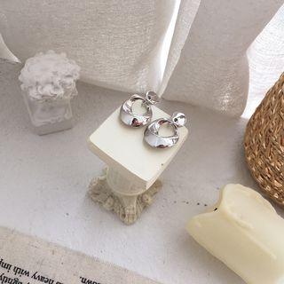 Alloy Twisted Hoop Dangle Earring