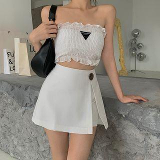 Metal-accent Skort