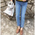 High Waist Straight Cut Jeans