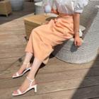 Knotted H-line Maxi Skirt