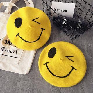 Family Matching Smiley Print Beret