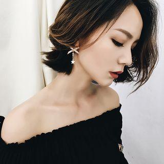 Bow Star Hook Drop Earring