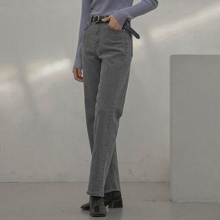 Color-washed Straight-leg Jeans