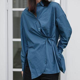 Irregular Wrap Shirt