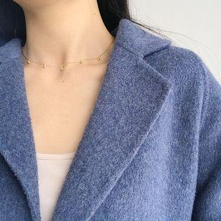 925 Sterling Silver Metal Bead Necklace L116 - Necklace - Gold - One Size