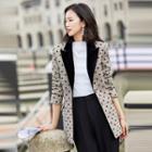 Dotted Blazer / Straight-cut Pants / Set