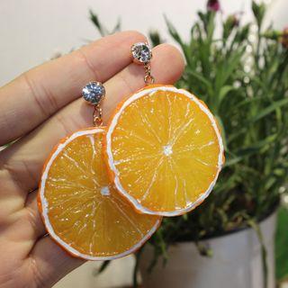 Orange Drop Earring