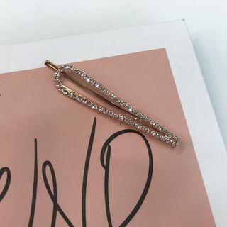 Set Of 4: Metallic Hair Pins Gold - One Size