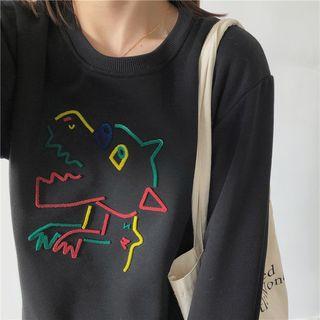 Dinosaur Applique Pullover