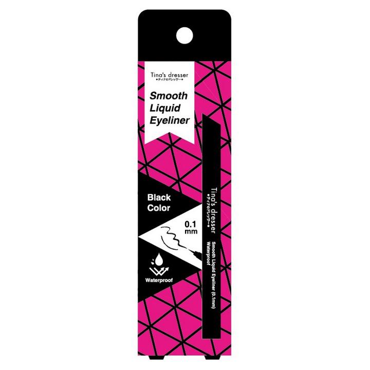 Tina S Dresser - Smooth Liquid Eyeliner 0.1mm Black 1 Pc