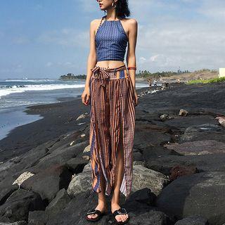Set: Tankini Top + Swim Shorts + Cover-up