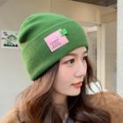 Applique Beanie 1pc - Green - One Size