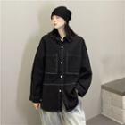 Stitched Front Pocket Button-up Shirt