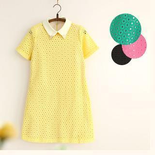 Lace A-line Shirtdress