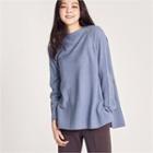 Crew-neck Loose-fit Wool Blend Knit Top