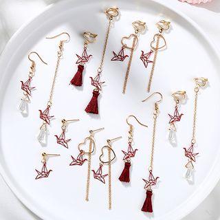 Origami Crane Dangle Earring (various Designs)