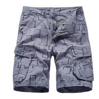 Patterned Cargo Shorts
