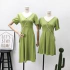 Cutout-back Mini Dress / Midi Dress