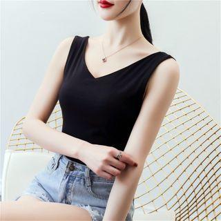 V-neck Crop Tank Top