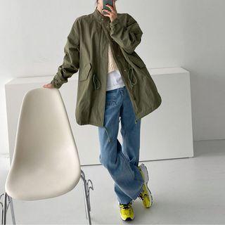 Couple Loose-fit Short Parka